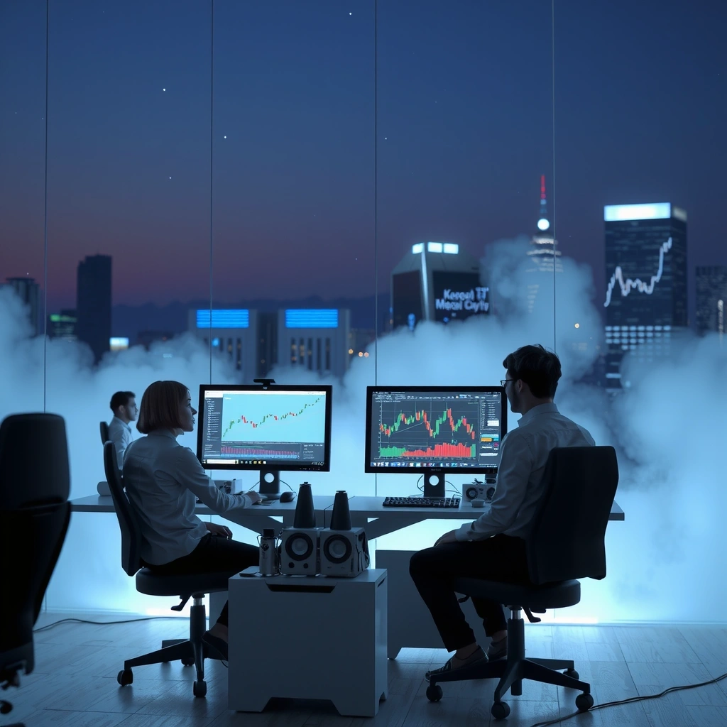 CinnaKest team working on trading simulation